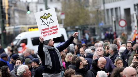 Demonstration gegen Antisemitismus in Brüssel. 