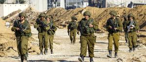 Israelische Soldaten im nördlichen Gazastreifen.