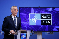 Nato-Generalsekretär Jens Stoltenberg lobt den Besuch: Die Ukraine verdiene jede denkbare Hilfe. Foto: Johanna Geron/REUTERS