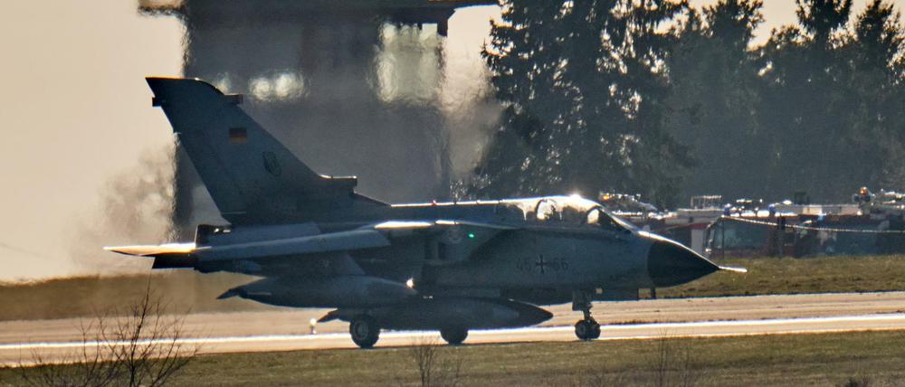 Ein Bundeswehr-"Tornado" auf dem Fliegerhorst Büchel