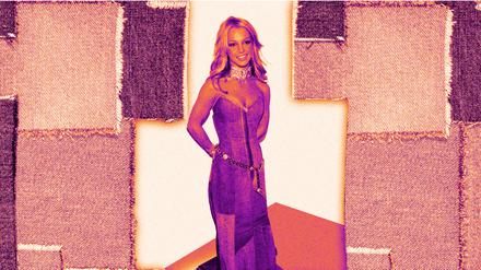 Neu in Belin - Britney Spears langer Jeans Rock