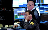 Auch an der New York Stock Exchange sind die Kurse am Montag eingebrochen. dpa