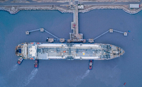 Ein Beispiel eines LNG-Terminals Foto: IMAGO/ZUMA Wire/Excelerate Energy Inc