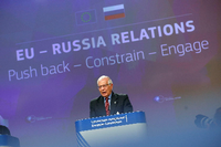 Der EU-Außenbeauftragte musste sich nach der gezielten Demütigung in Moskau gegen Rücktrittsforderungen in Brüssel wehren. Foto: REUTERS