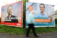 Thomas Kutschaty gegen Hendrik Wüst. In NRW geht es um mehr als nur das Amt des Ministerpräsidenten. Foto: Imago/Rene Traut