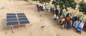 Solarzellen in Niger: Nur drei Prozent der Landesfläche zur Nahrungsmittelproduktion.