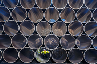 Verlauf der Pipeline Nord Stream 2. Foto: AFP