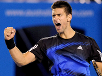 Novak Djokovic bei den Australien Open 2021 Foto: dpa/AAP/Dean Lewins