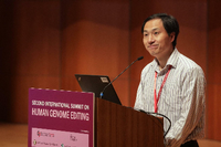 Der letzte öffentliche Auftritt des Forschers He Jiankui war am 28. November 2018 in Hongkong auf einem Kongress. Informationen über ihn und sein Experimente blockt China ab. Foto: imago/ZUMA Press