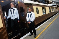 Der legendäre Orient-Express an Londons Victoria Station. Foto: dpa