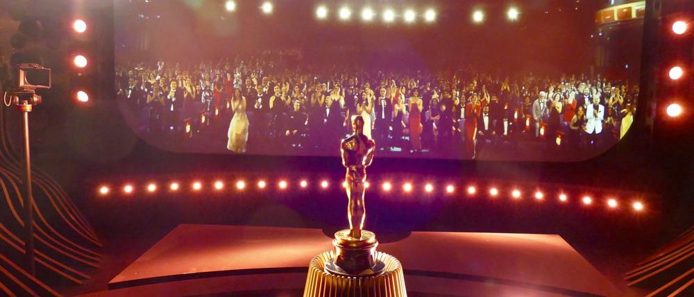 Im Academy Museum können Besucher im Oscar-Simulator ihren Goldjungen entgegennehmen.