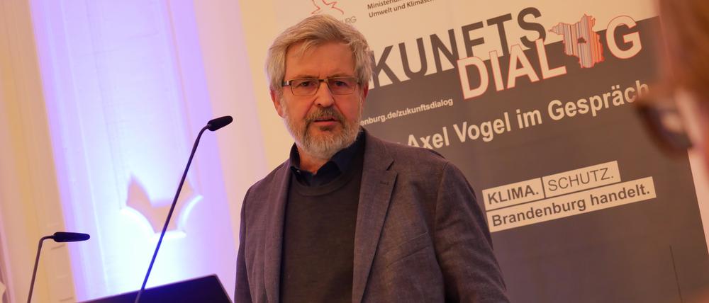 Minister Axel Vogel beim Zukunftsdialog in Frankfurt (Oder).