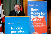 Georg Pazderski, Landesvorsitzender der AfD Berlin. Foto: Christoph Soeder/dpa