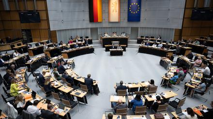 Das Berliner Abgeordnetenhaus. 