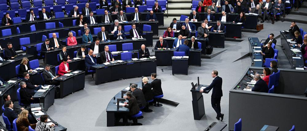 Aussprache im Bundestag