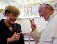 Angebliches Telefonat zwischen Papst und Kanzlerin