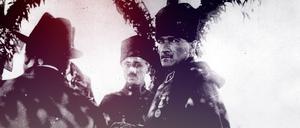 Kemal Atatürk, Begründer der Türkei und ihr erster Präsident auf einem undatierten Foto um 1919.
