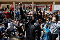 Unter den beschuldigten Hongkonger Aktivisten: Mike Lam King-nam Foto: Reuters/Tyrone Siu