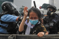 Die Schlacht um die Polytechnischen Universität in Hongkong war der traurige Höhepunkt der Proteste. Foto: dpa