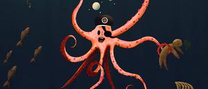 RECORD DATE NOT STATED  an armed pirate - octopus under the sea *** An&Verkauf bewaffnet Pirat Krake unterhalb der Meer 7225444