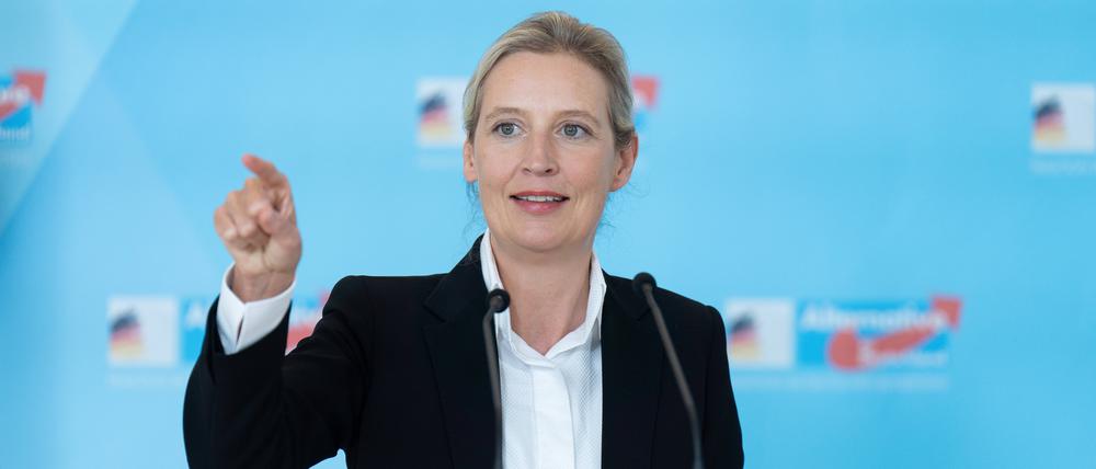Die Vorsitzende der AfD-Bundestagsfraktion Alice Weidel.