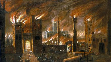 Nach dem Großen Brand dauerte es fast 50 Jahre, London wiederaufzubauen.  