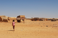 Nichts als Sand und Steine. Die Menschen im Lager Rukban können sich kaum noch ernähren. Foto: Getty Images/Anadolu/Imad Gali