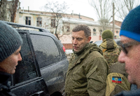 Der Chef der selbsternannten Volksrepublik Donezk, Alexander Sachartschenko, im Januar Foto: James Sprankle/dpa