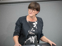 Die SPD-Vorsitzende Saskia Esken will über die Schuldenbremse reden. Foto: Sebastian Gollnow/dpa