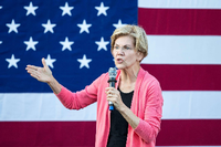 Im Rennen für die Präsidentschaftskandidatur: Elizabeth Warren Foto: AFP/Getty/Scott Eisen