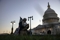 Vor dem Kapitol in Washington, dem Sitz des Kongresses. Foto: AFP/Samuel Corum