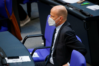 Reichlich geladen: Unions-Fraktionschef Ralph Brinkhaus Foto: REUTERS