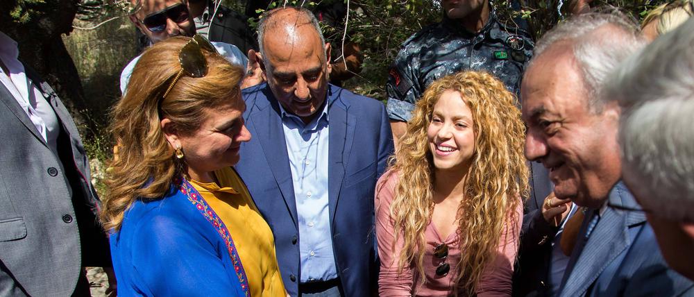 Shakira bei ihrem Besuch im libanesischen Tannourine 2018