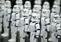 "Star Wars"-Sturmtruppler bei einem Filmfest in Spanien. Foto: dpa