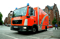 Das Stemo - ein Spezial-Rettungsfahrzeug für verbesserte Schlaganfallversorgung - ist außen rot und innen teuer. Doris Spiekermann-Klaas