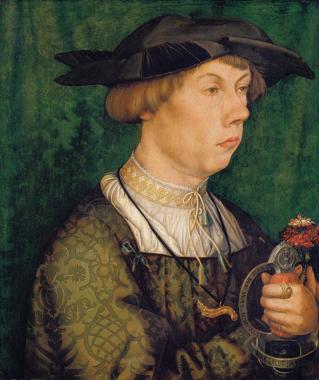Hans Holbein d. Ä., „Bildnis eines Angehörigen der Augsburger Familie Weiss“, 1522, Städel Museum, Frankfurt am Main