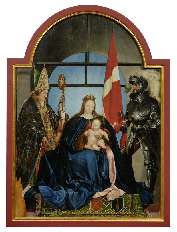 Glanzstück der Frankfurter Ausstellung: Hans Holbein d. J., „Solothurner Madonna“, 1522, Kunstmuseum Solothurn, übernommen vom Kunstverein, 1879