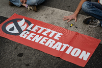 Protest der Initiative „Letzte Generation“