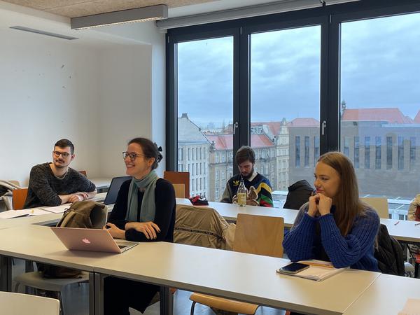 Studierende im Ukrainischkurs an der HU Berlin im Januar 2024