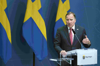 Schwedens Premier Stefan Löfven. Foto: Imago Images/TT/Sören Andersson
