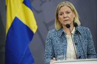 Die Regierungspartei der schwedischen Ministerpräsidentin Magdalena Andersson will in die Nato. Foto: Martin Sylvest/Reuters