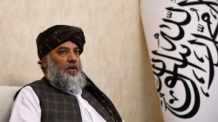 Der amtierende Handelsminister der Taliban, Haji Nooruddin Azizi. 