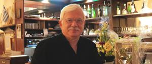 Andreas Patsalides, Wirt des zypriotischen Restaurants „Ta Panta Ri“ in Berlin-Wilmersdorf.