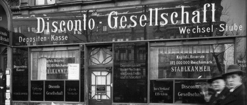 Die vor 95 Jahren von den Sass-Brüdern heimgesuchte Disconto-Gesellschaft lag am Schöneberger Wittenbergplatz.