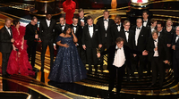 Bester Film: Crew und Darsteller von "Green Book" bei der Oscar-Verleihung Foto: AFP/Valerie Macon