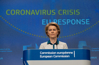 EU-Kommissionschefin Ursula von der Leyen am Mittwoch in Brüssel. Foto: imago images/Le Pictorium