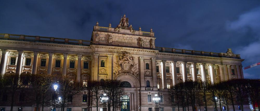 Untypischer Tatort: Schwedens Parlamentsgebäude in Stockholm.