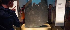 Der Rosetta-Stein im Britischen Museum.