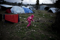 Im Flüchtlingslager Moria auf Lesbos leben derzeit rund 5500 Menschen. Zu Beginn dieser Woche kam es dort zu schweren Ausschreitungen zwischen Afghanen, Irakern und Syrern. Foto: Alkis Konstantinidis, Reuters
