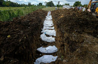 Für viele Flüchtende wird der Darien zum Grab. Foto: Arnulfo Franco/AP/dpa